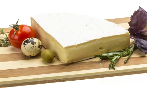 Kil av gourmet brie ost — Stockfoto