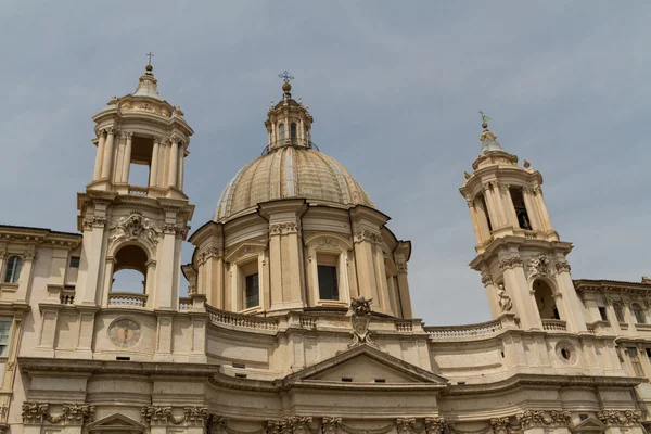 Svatý agnese v Janku v piazza navona, Řím, Itálie — Stock fotografie