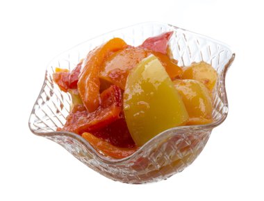 lecho beyaz bir arka plan üzerinde izole