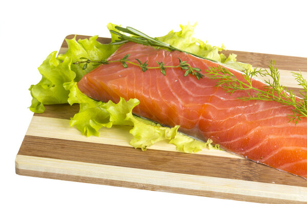 Филе лосося с гарниром
