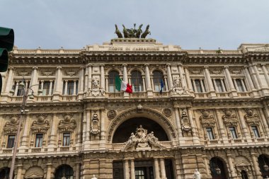 Roma, İtalya. eski şehrin tipik mimari detaylar