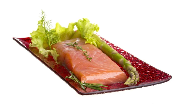 Филе лосося с гарниром — стоковое фото