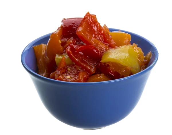 Lecho in a bowl — Stock Photo, Image