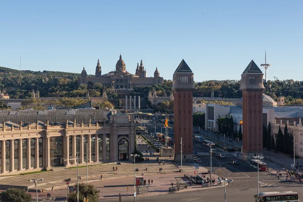 Torres venezianas em Barcelona (Espanha ) — Fotografia de Stock