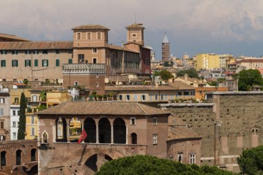 Roma, İtalya. eski şehrin tipik mimari detaylar