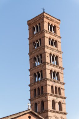 çan kulesi basilica dei santi giovanni e paolo, Roma, İtalya