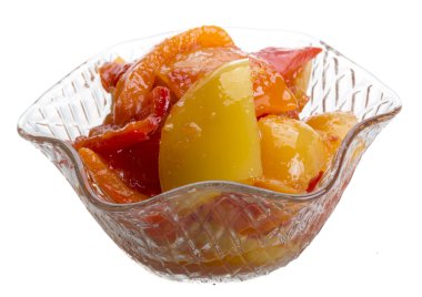 lecho beyaz bir arka plan üzerinde izole