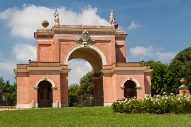 Roma, İtalya. eski şehrin tipik mimari detaylar