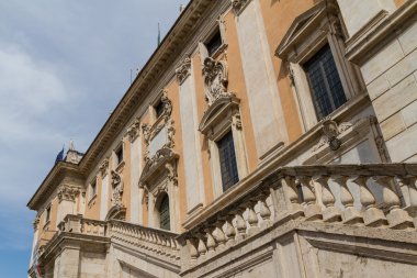 Roma, İtalya. eski şehrin tipik mimari detaylar