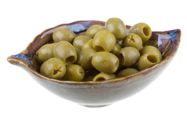 beyaz zemin üzerine zeytin