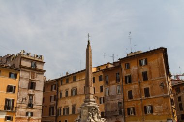 Roma, İtalya. eski şehrin tipik mimari detaylar