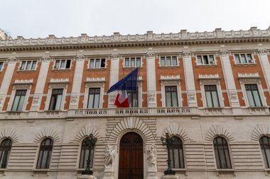 Roma, İtalya. eski şehrin tipik mimari detaylar