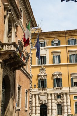 Roma, İtalya. eski şehrin tipik mimari detaylar