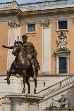 Roma, İtalya 'daki Campidoglio Meydanı