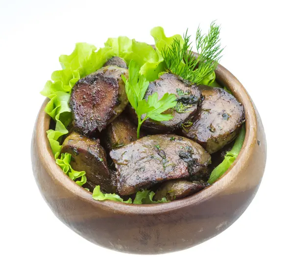 Fried tongue — Stock Photo, Image