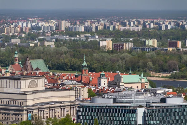 Варшава skyline з Варшави вежі — стокове фото