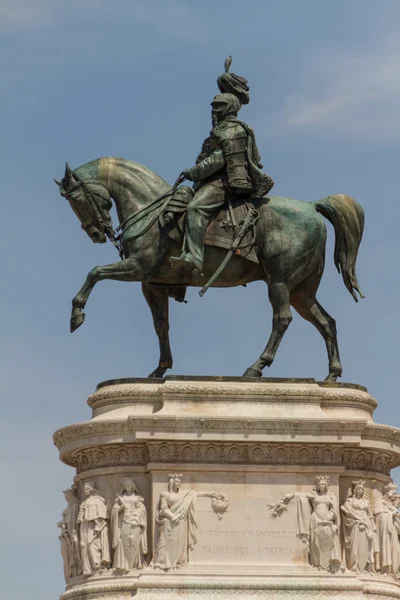 Пам'ятник Вітторіо Емануеле-ді-Савоя, Пьяцца Венеція, Рим, я — стокове фото