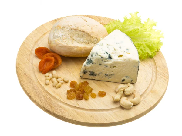 Fetta di formaggio blu — Foto Stock