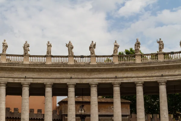 Edifícios no Vaticano, a Santa Sé dentro de Roma, Itália. Parte de S — Fotografia de Stock