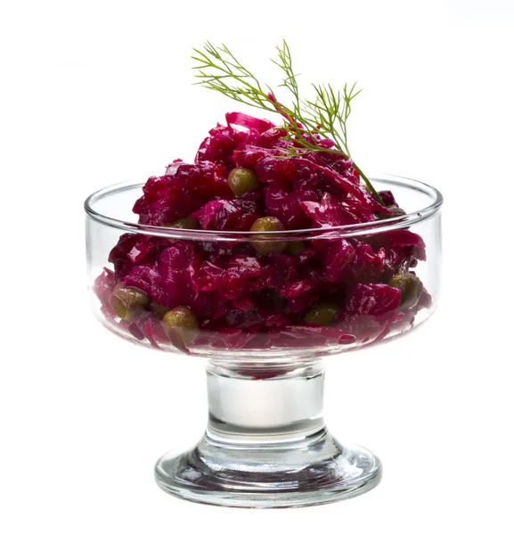 Vinaigrette Russian beetroot salad — Stock Photo, Image