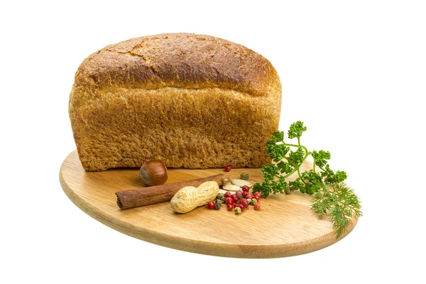 Bread with parsley and nuts — Stock Photo, Image