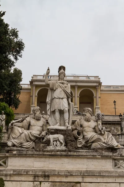 Piazza del Popolo in Rome — Stock Photo, Image