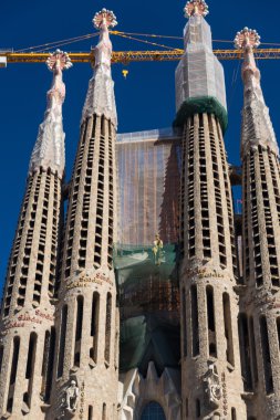 Barcelona İspanya - 28 Ekim: La Sagrada Familia - impressiv