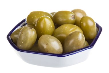 Beyaz arka plan üzerinde izole turşusu domates