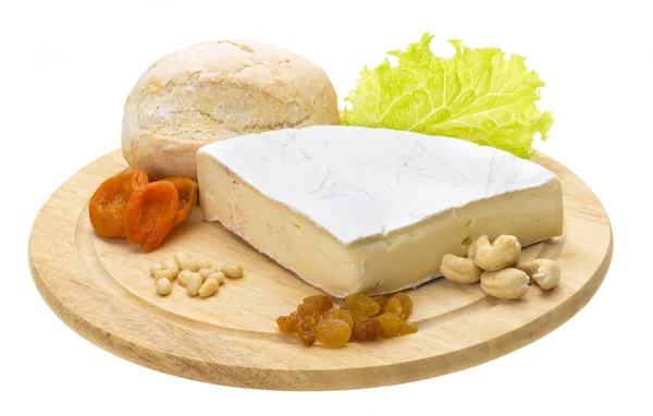 Trozo de queso Brie — Foto de Stock