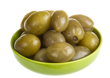 Beyaz arka plan üzerinde izole turşusu domates