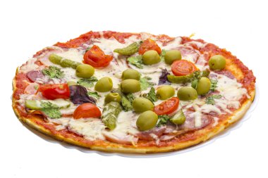 salamlı pizza