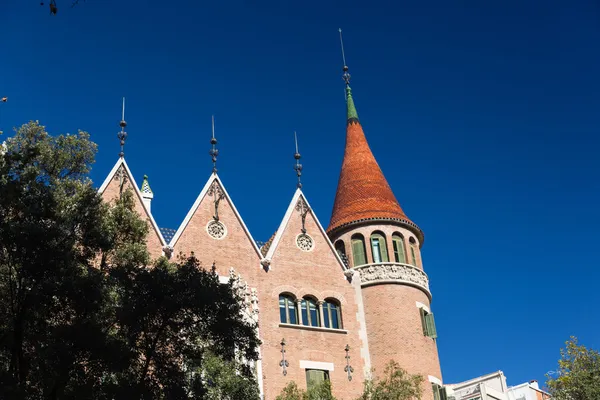 Modernist house like a castle in Barcelona city — Stock Photo, Image