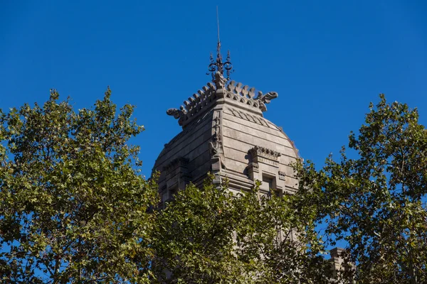 Fachadas de edifícios de grande interesse arquitetônico na cidade o — Fotografia de Stock