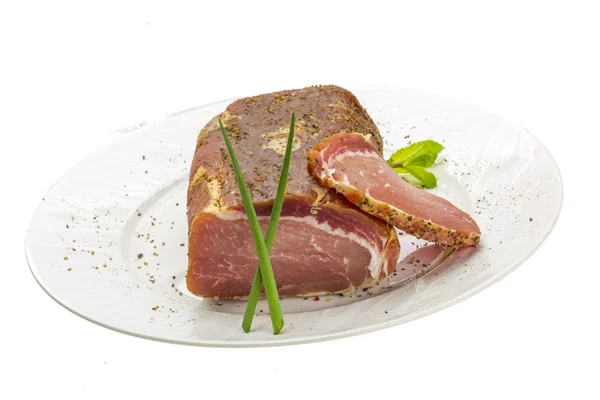 Bacon med grönsaker — Stockfoto