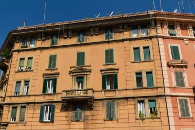 Roma, İtalya. eski şehrin tipik mimari detaylar