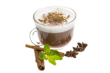 kahve süt ve tarçın