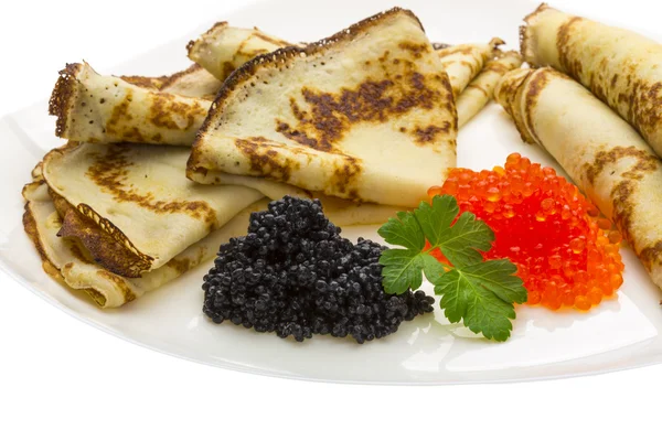 Russische pannenkoeken — Stockfoto