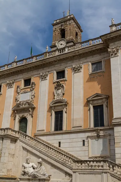 Kapitol, plac (piazza del campidoglio) w Rzym, Włochy — Zdjęcie stockowe