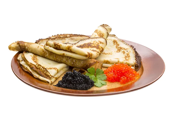 Russische pannenkoeken — Stockfoto