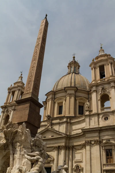 Svatý agnese v Janku v piazza navona, Řím, Itálie — Stock fotografie