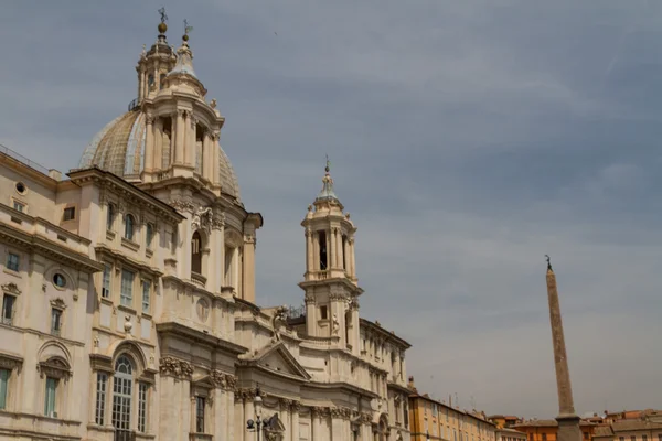 Svatý agnese v Janku v piazza navona, Řím, Itálie — Stock fotografie