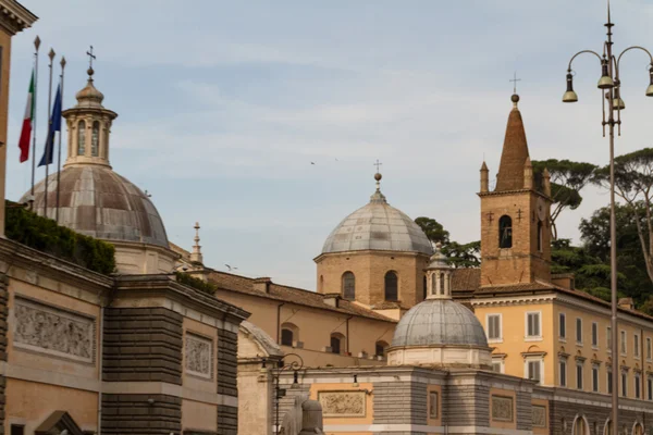 Piazza del Popolo em Roma — Fotografia de Stock