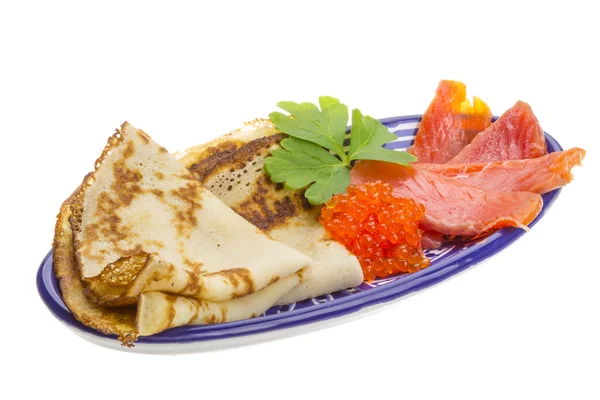 Russische pannenkoeken — Stockfoto