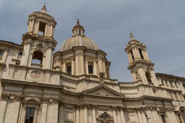 SAINT Agnese içinde agone piazza navona, Roma, İtalya