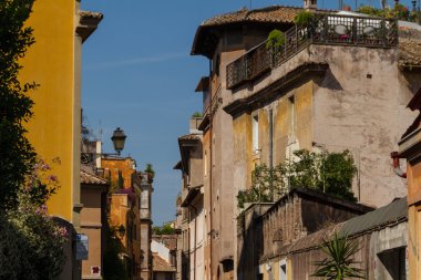 Roma, İtalya. eski şehrin tipik mimari detaylar