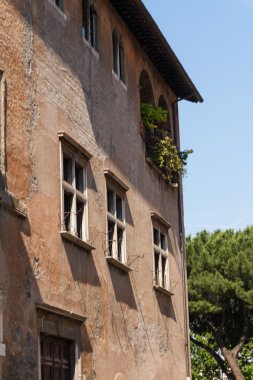 Roma, İtalya. eski şehrin tipik mimari detaylar