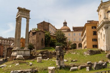 Harabeleri ile teatro di marcello, Roma - İtalya