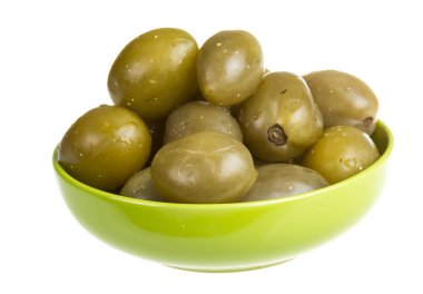 Beyaz arka plan üzerinde izole turşusu domates