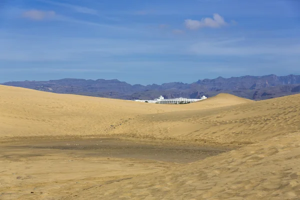 Maspalomas Duna - Wüste auf der Kanarischen Insel Gran Canaria — Stockfoto