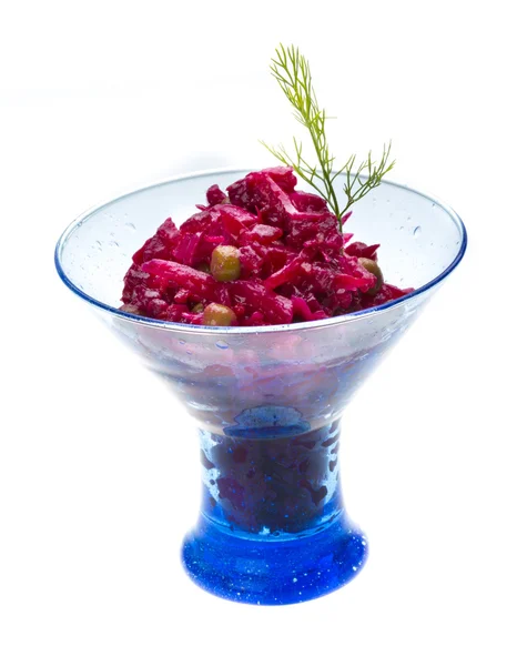 Vinaigrette Russian beetroot salad — Stock Photo, Image